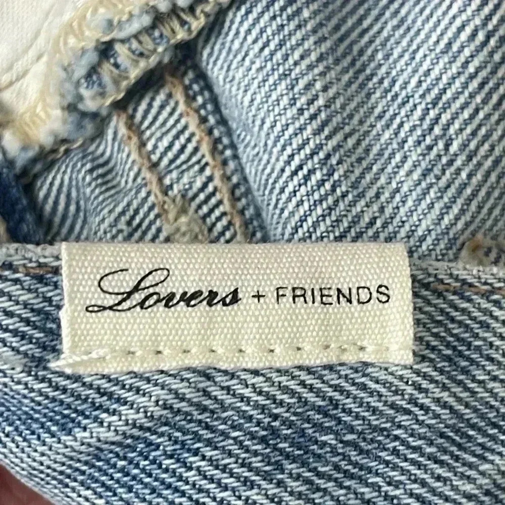 Lovers + Friends DENIM The Jack Jean Shorts Size 28 Distressed Cotton Cut Off - Picture 7 of 10